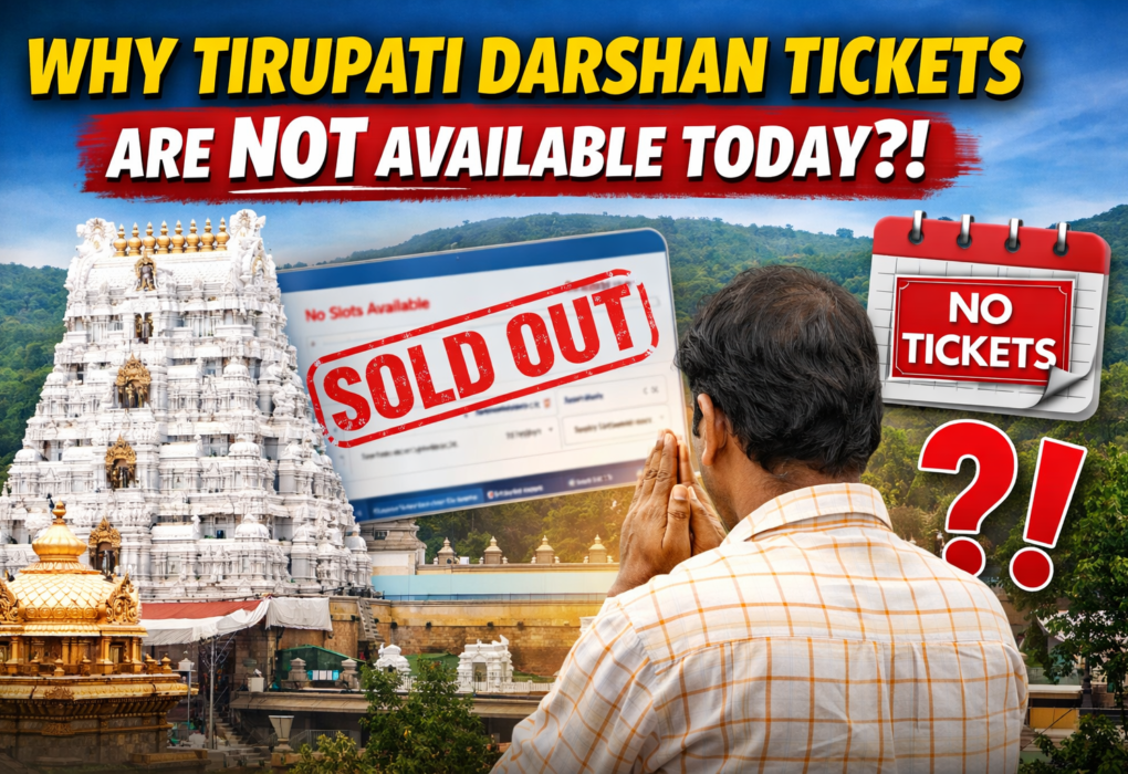Why Tirupati darshan tickets are not available today?